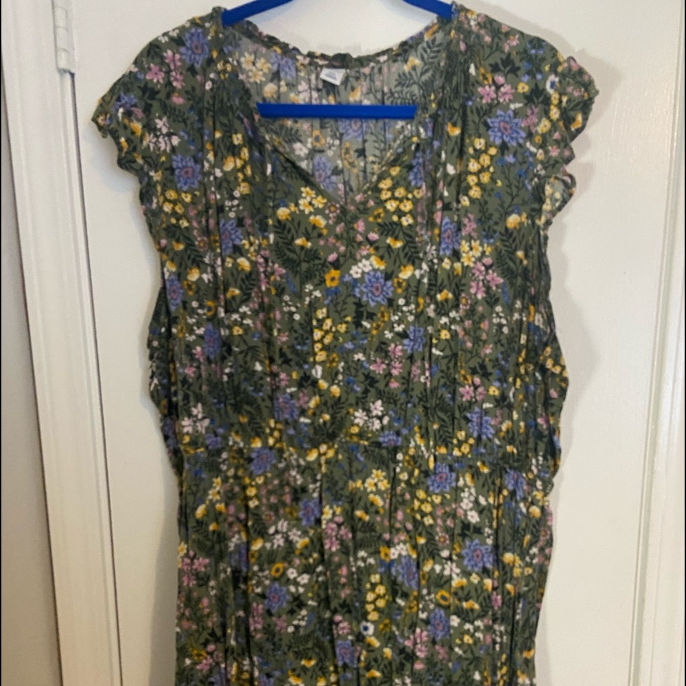 Floral knee length dress